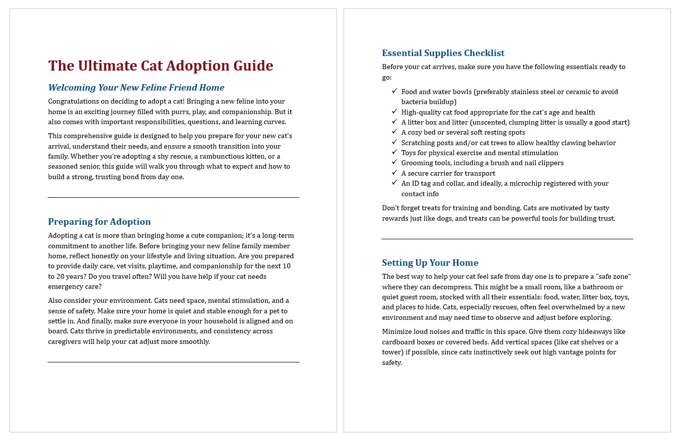 The Ultimate Cat Adoption Guide